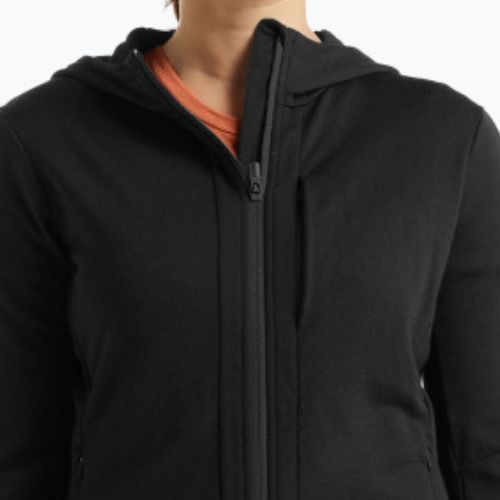 Dámska trekingová bunda Icebreaker Quantum III LS Zip Hood black IB0A59JW0011