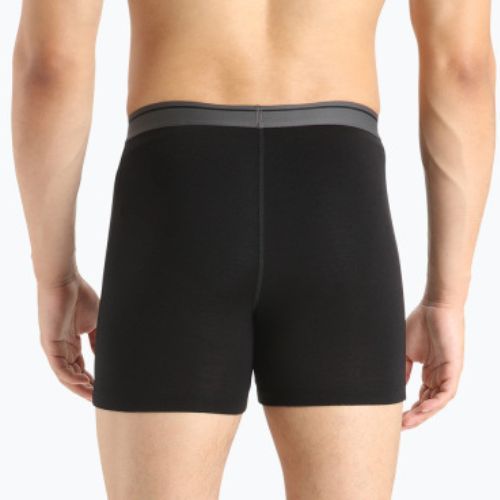 Pánske boxerky Icebreaker Anatomica 001 black IB1030290101