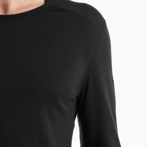 Pánska termoaktívna mikina icebreaker 200 Oasis Crewe black
