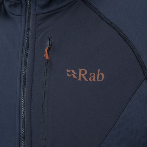Pánska fleecová mikina Rab Superflux Hoody modrá QFE-89-DI