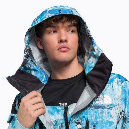 Pánska snowboardová bunda The North Face Printed Dragline blue NF0A7ZUF9C11