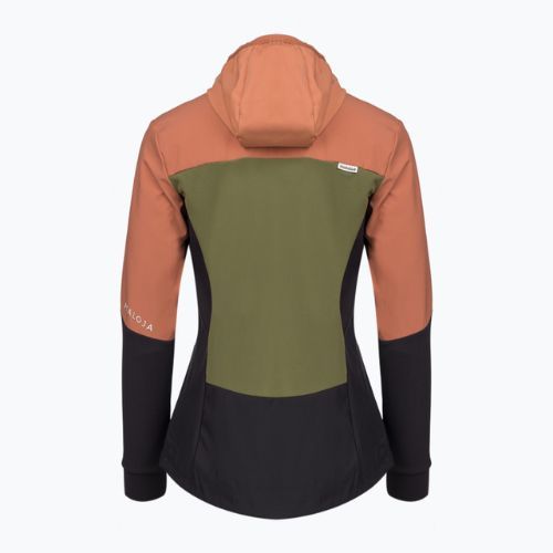 Dámska softshell  bunda Maloja NeshaM čierno-zelená 34133-1-821