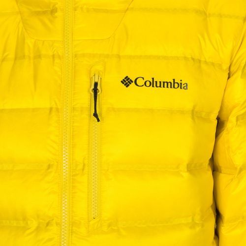 Pánska páperová bunda Columbia Pebble Peak s kapucňou Yellow 2008315