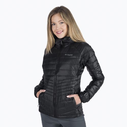 Columbia dámska páperová bunda s kapucňou Platinum Peak black 2008341