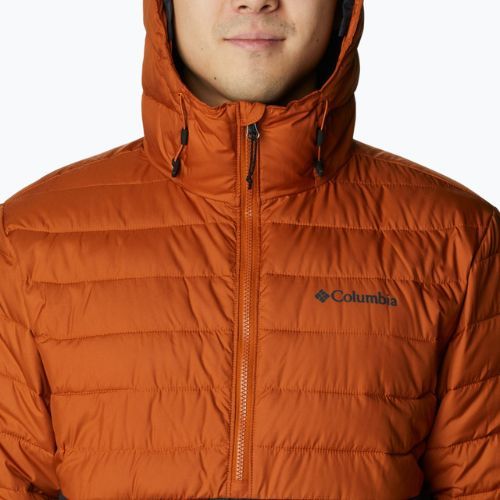 Columbia Powder Lite Anorak pánska páperová bunda oranžová a čierna