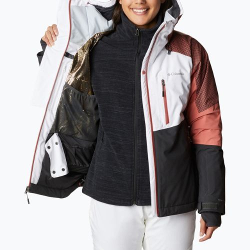 Dámska lyžiarska bunda Columbia Snow Slab Blackdot black and red 2007551