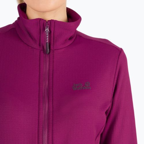 Jack Wolfskin dámska mikina Peak Grid Fleece fialová 1710351