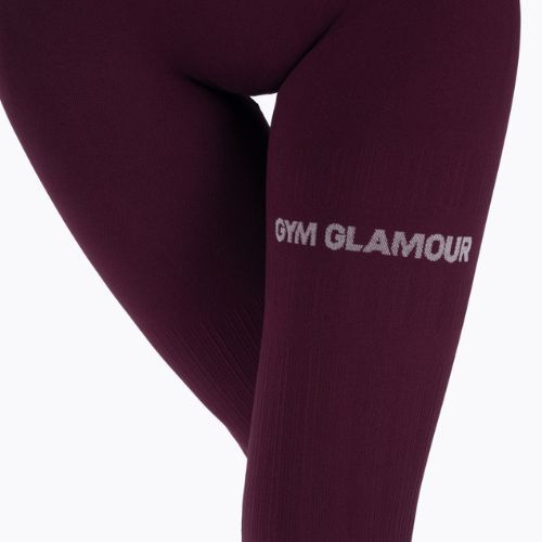 Dámske tréningové legíny GymGlamour push up fialové 314