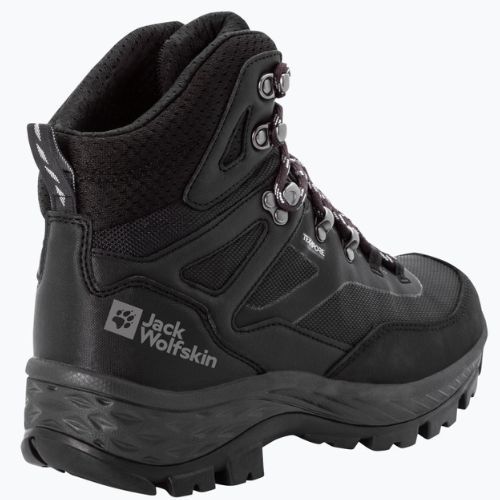 Jack Wolfskin pánske trekové topánky Rebellion Guide Texapore Mid black 4053791