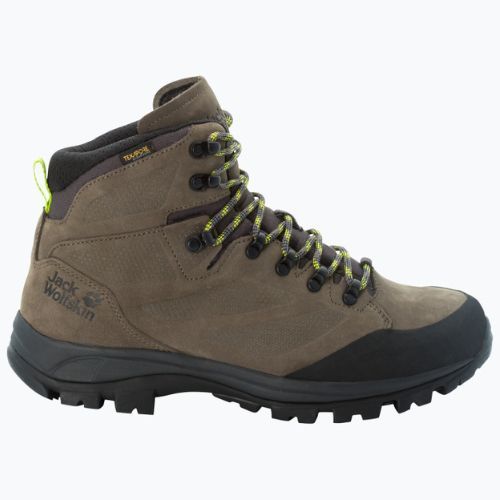 Jack Wolfskin pánske trekové topánky Rebellion Texapore Mid brown 4051171