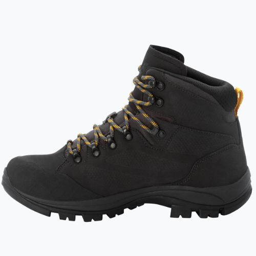 Jack Wolfskin pánske trekové topánky Rebellion Texapore Mid black 4051171