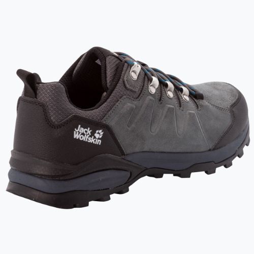 Jack Wolfskin pánske trekové topánky Refugio Texapore Low sivo-čierne 4049851