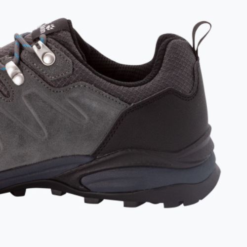 Jack Wolfskin pánske trekové topánky Refugio Texapore Low sivo-čierne 4049851