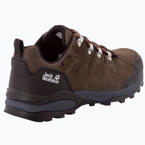 Jack Wolfskin pánske trekové topánky Refugio Texapore Low green/black 4049851