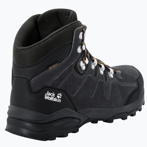 Jack Wolfskin Refugio Texapore Mid pánske trekové topánky black 4049841