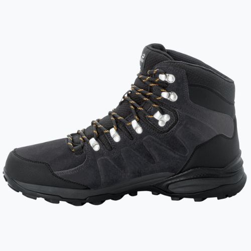 Jack Wolfskin Refugio Texapore Mid pánske trekové topánky black 4049841