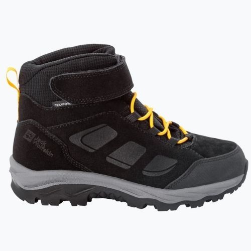 Jack Wolfskin Vojo Lt Texapore Mid detské trekové topánky black 4054021