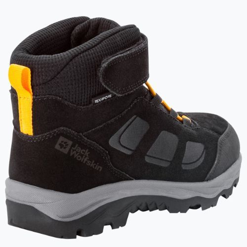 Jack Wolfskin Vojo Lt Texapore Mid detské trekové topánky black 4054021