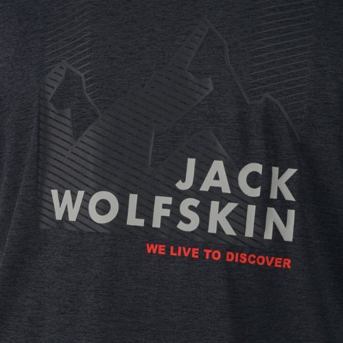 Pánske tričko Jack Wolfskin Hiking Graphic sivé 1808761_6230