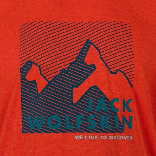 Jack Wolfskin pánske trekingové tričko Hiking Graphic orange 1808761_3017