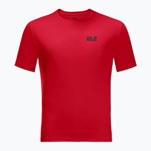Jack Wolfskin pánske trekingové tričko Tech red 1807071_2206