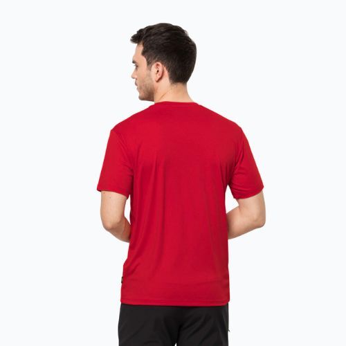 Jack Wolfskin pánske trekingové tričko Tech red 1807071_2206