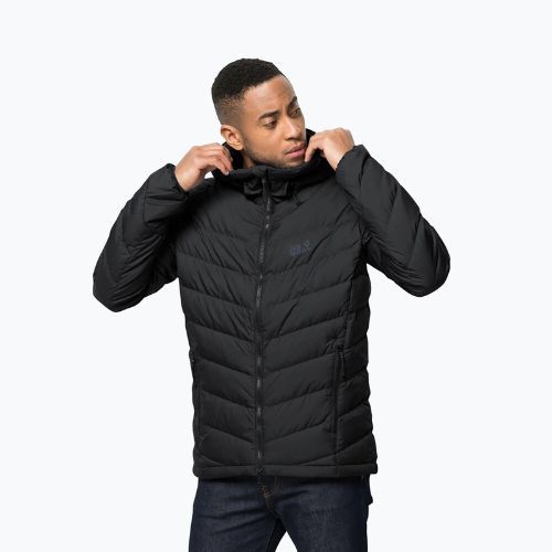 Jack Wolfskin pánska páperová bunda Fairmont čierna 1203591_6000