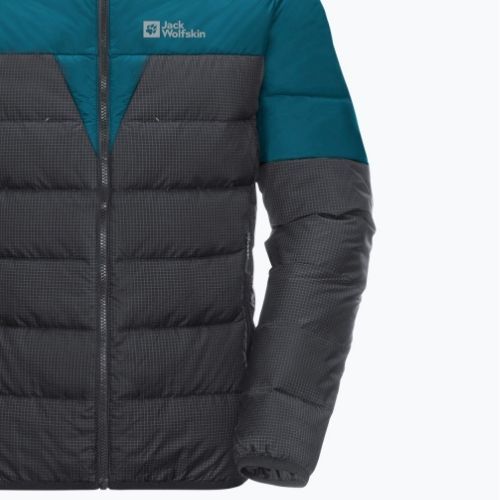 Jack Wolfskin pánska páperová bunda Dna Tundra Down Hoody black-blue 1206612_4133_006