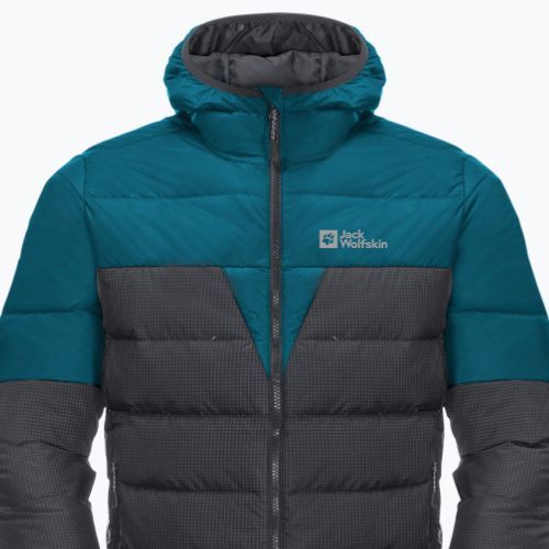 Jack Wolfskin pánska páperová bunda Dna Tundra Down Hoody black-blue 1206612_4133_006