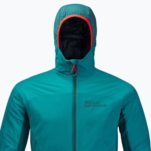 Jack Wolfskin pánska lyžiarska bunda Alpspitze Ins Hoody zelená 1206781_1124