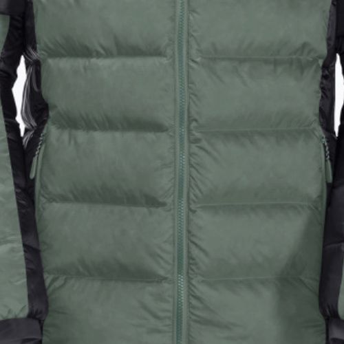 Jack Wolfskin pánska páperová bunda Nebelhorn Down Hoody green 1207141_4311