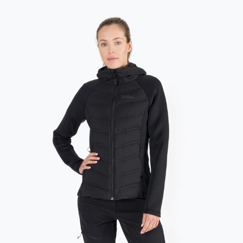 Jack Wolfskin dámska bunda Tasman Down Hybrid black 1707273_6000_005