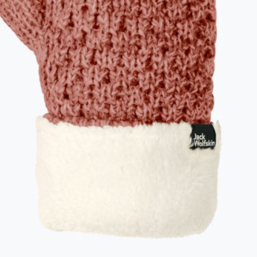 Dámske zimné rukavice Jack Wolfskin Highloft Knit červené 1908001_3067_003