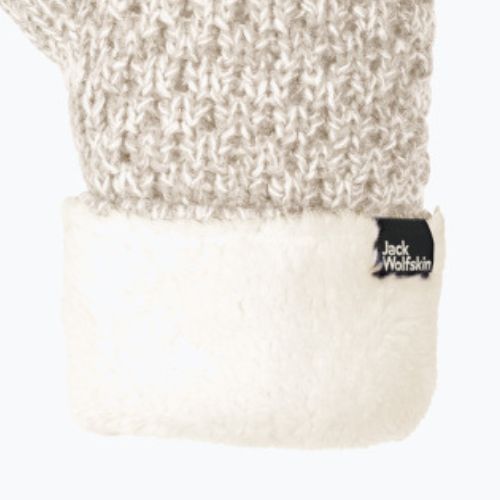Dámske zimné rukavice Jack Wolfskin Highloft Knit beige 1908001_5062_003