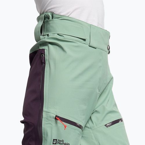 Jack Wolfskin dámske lyžiarske nohavice Alpspitze 3L green 1115211