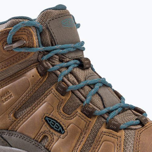 Dámske trekové topánky KEEN Circadia Mid Wp brown 1026764