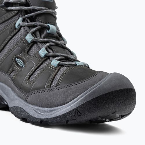 Dámske trekové topánky KEEN Circadia Mid Wp green-grey 1026763