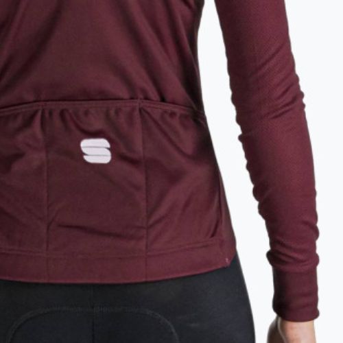 Dámsky cyklistický dres Sportful Kelly Thermal Jersey červený 1120530.605