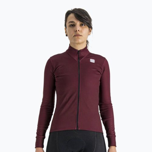 Dámsky cyklistický dres Sportful Kelly Thermal Jersey červený 1120530.605