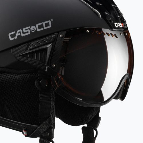 Lyžiarska prilba CASCO SP-2 Carbonic Visor black 07.3732