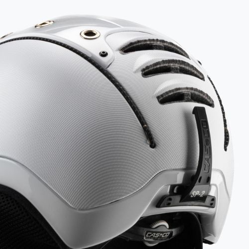 Lyžiarska prilba CASCO SP-2 Carbonic Visor white 07.3737