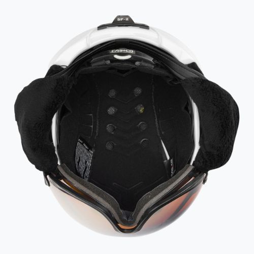 Lyžiarska prilba CASCO SP-2 Carbonic Visor white 07.3737