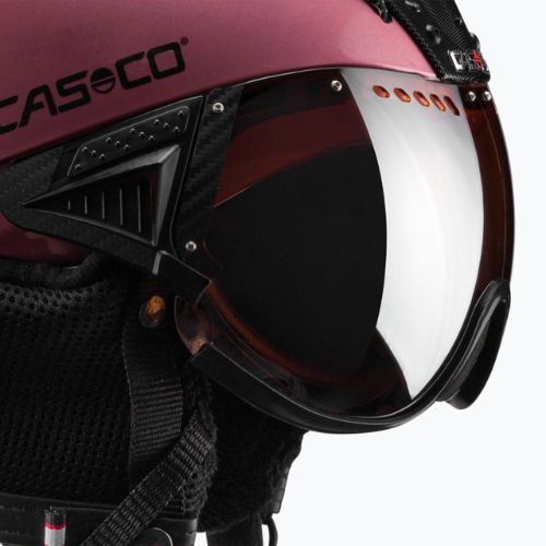 Lyžiarska prilba CASCO SP-2 Carbonic Visor pink 07.3736