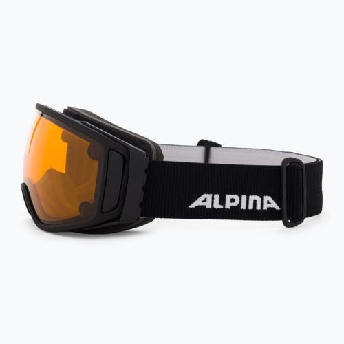 Lyžiarske okuliare Alpina Double Jack Mag Q-Lite black matt/mirror black