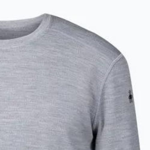 Pánska termoaktívna mikina Smartwool Merino 250 Baselayer Crew Boxed light gray heather
