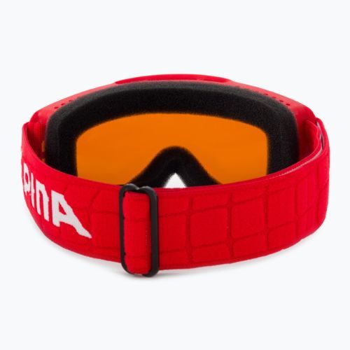 Detské lyžiarske okuliare Alpina Piney red matt/orange