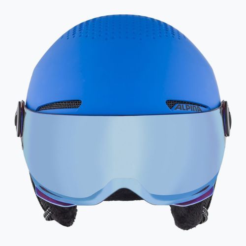 Detské lyžiarske prilby Alpina Zupo Visor Q-Lite blue matt