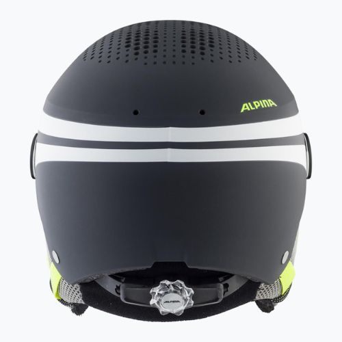 Detské lyžiarske prilby Alpina Zupo Visor Q-Lite charcoal/neon matt