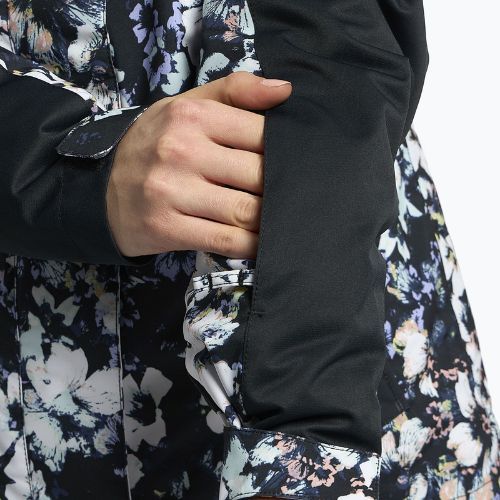 Dámska snowboardová bunda ROXY Jetty Block 2021 true black black flowers