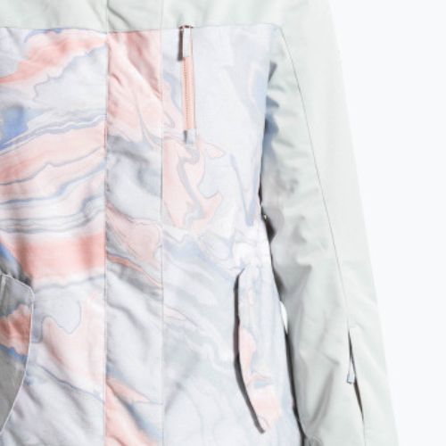 Dámska snowboardová bunda ROXY Jetty Block 2021 gray violet marble